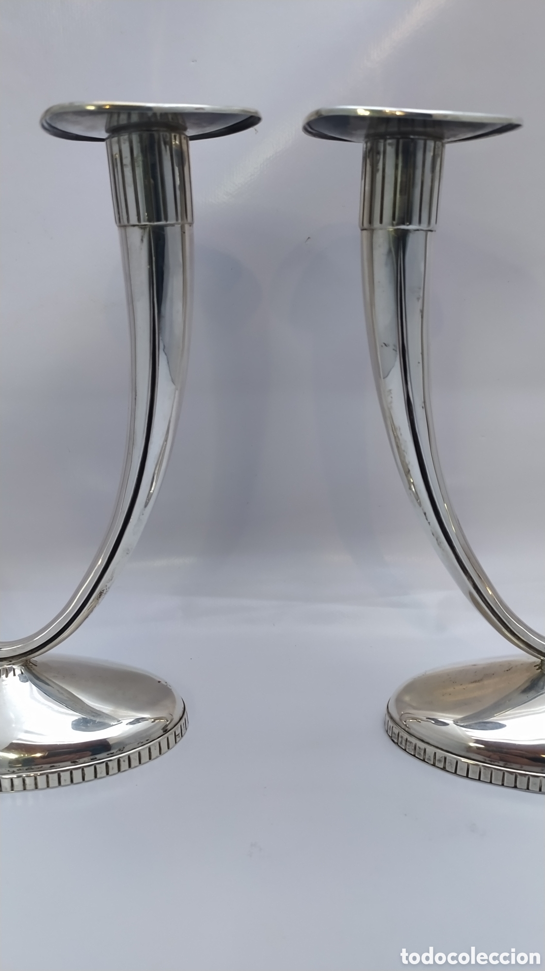 Antig&uuml;edades: Candelabros de plata Matilde espu&ntilde;es - Foto 4
