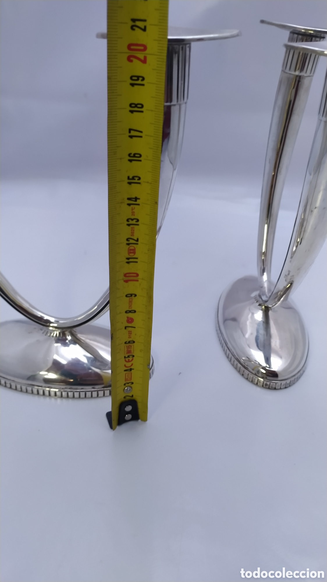Antig&uuml;edades: Candelabros de plata Matilde espu&ntilde;es - Foto 14