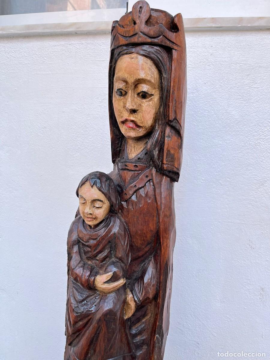 Antig&uuml;edades: Virgen estilo rom&aacute;nico. - Foto 1