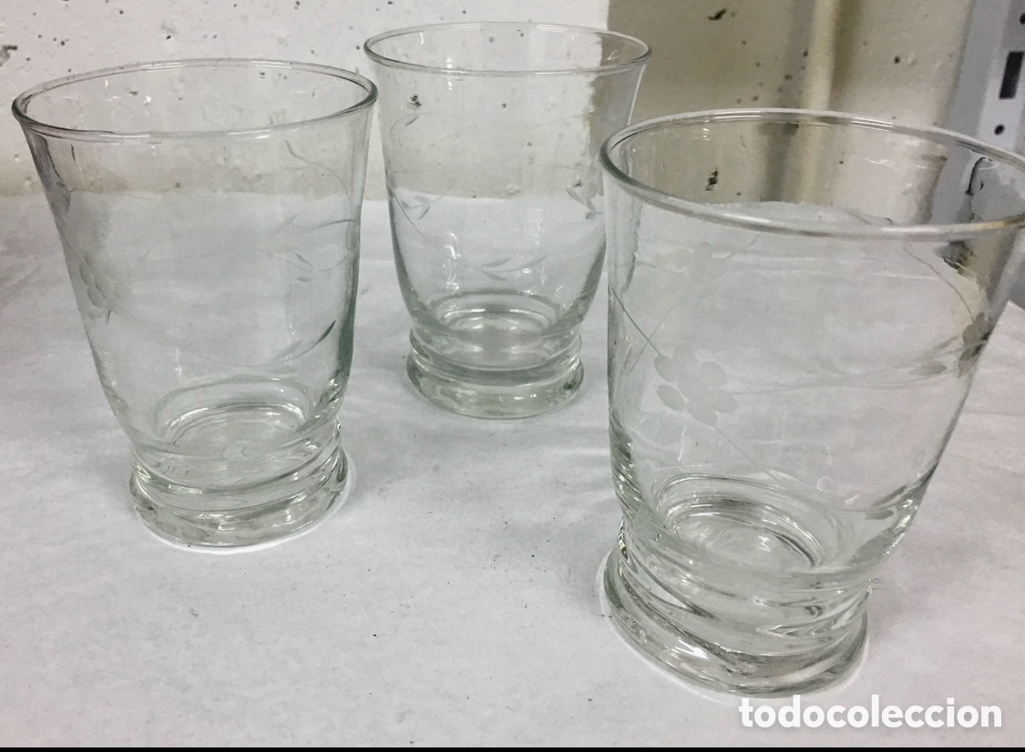 Antig&uuml;edades: Vasos. Cristal tallado. - Foto 1