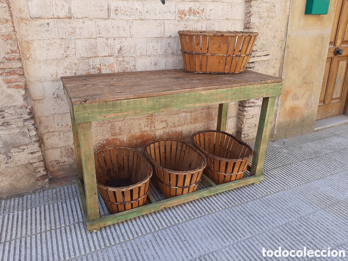 Antig&uuml;edades: Mesa isla madera antigua - Foto 2