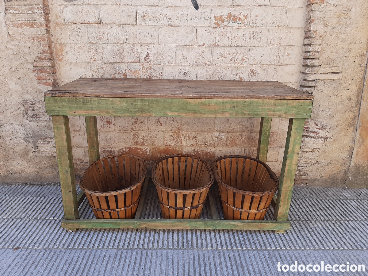 Antig&uuml;edades: Mesa isla madera antigua - Foto 6