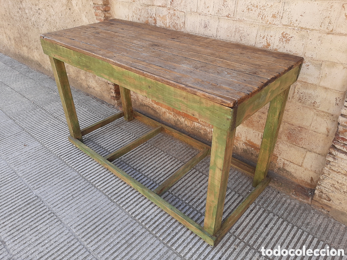 Antig&uuml;edades: Mesa isla madera antigua - Foto 9