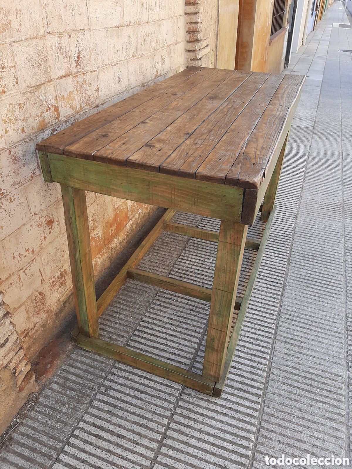Antig&uuml;edades: Mesa isla madera antigua - Foto 11