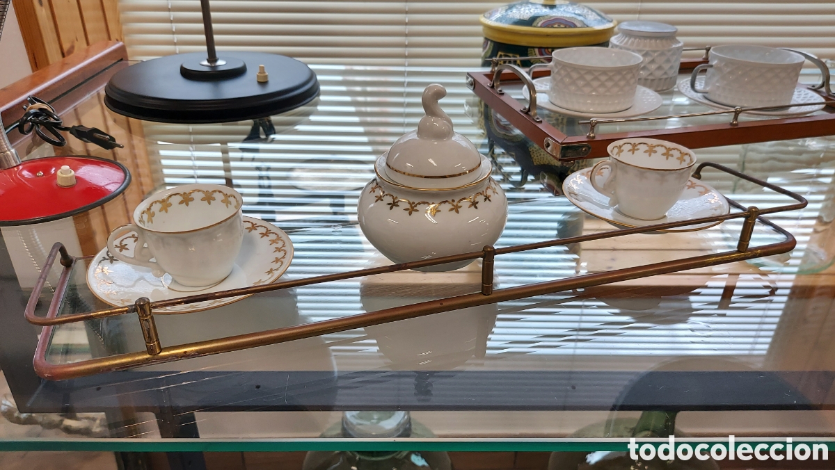 Antig&uuml;edades: Conjunto de caf&eacute; Cer&aacute;micas Del Castro a&ntilde;os 50 - Foto 5
