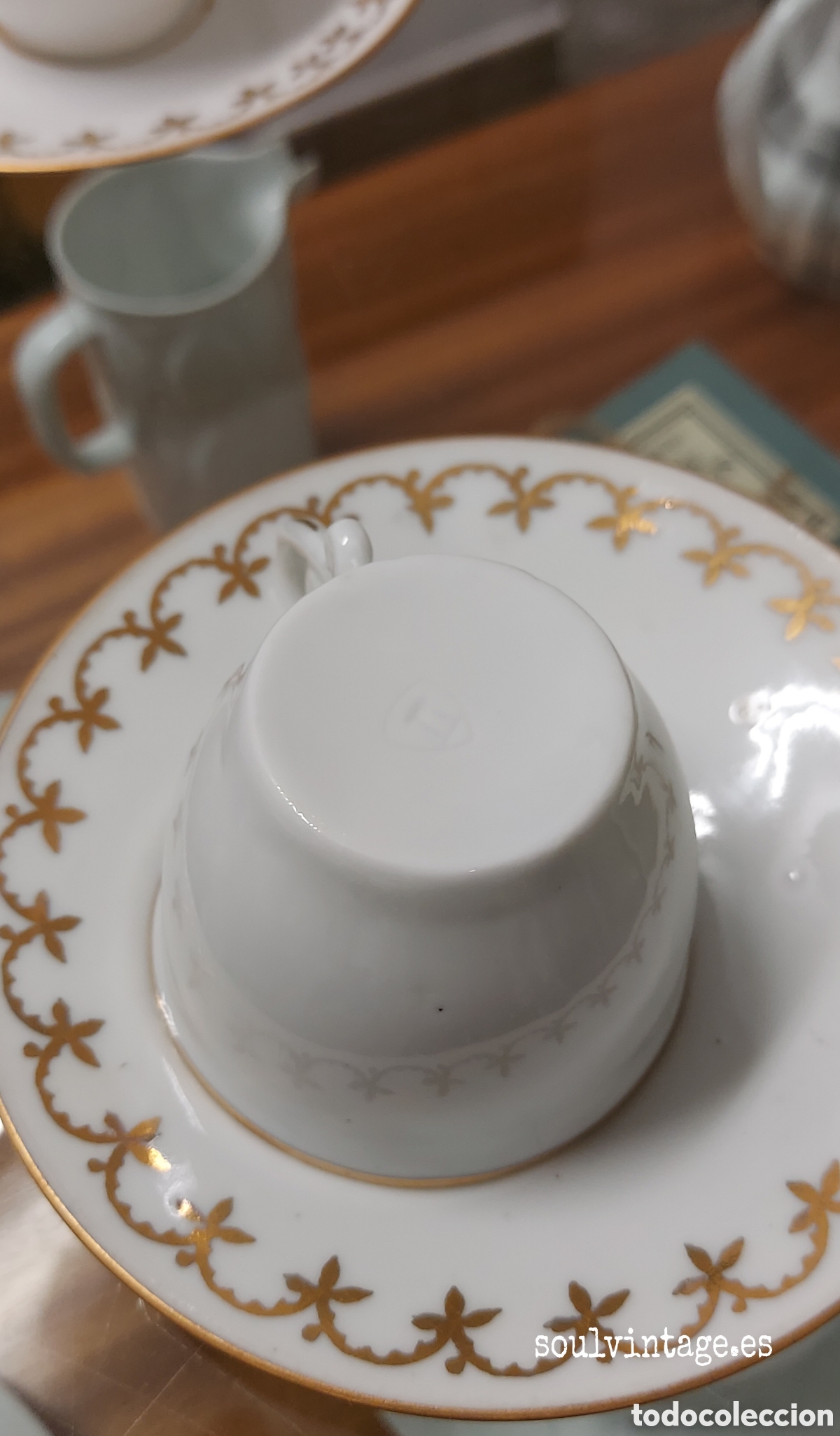 Antig&uuml;edades: Conjunto de caf&eacute; Cer&aacute;micas Del Castro a&ntilde;os 50 - Foto 6