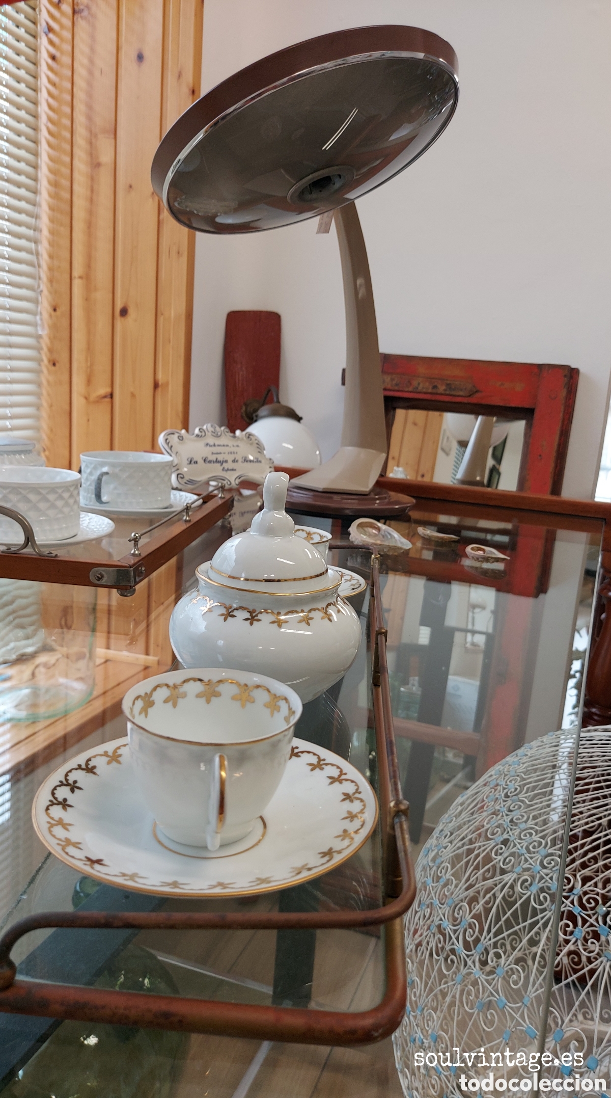 Antig&uuml;edades: Conjunto de caf&eacute; Cer&aacute;micas Del Castro a&ntilde;os 50 - Foto 11