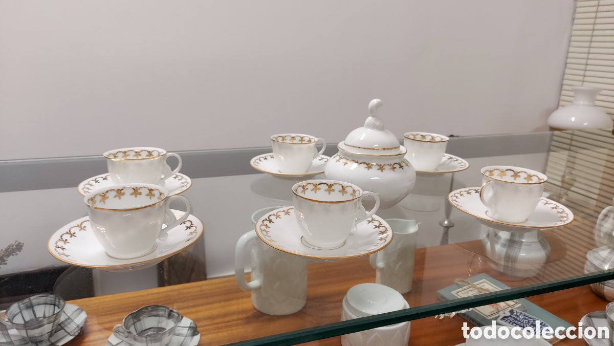 Antig&uuml;edades: Conjunto de caf&eacute; Cer&aacute;micas Del Castro a&ntilde;os 50 - Foto 12