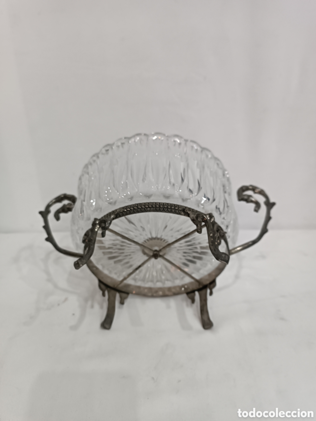 Antig&uuml;edades: MAGN&Iacute;FICO CENTRO DE MESA . CRISTAL TALLADO - Foto 6