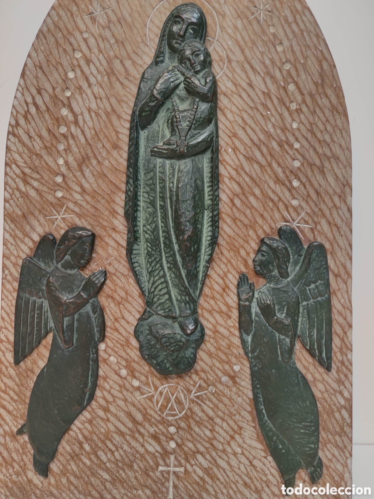 Antig&uuml;edades: Bronce Nuet Mart&iacute; sobre plaf&oacute;n de madera - Foto 2