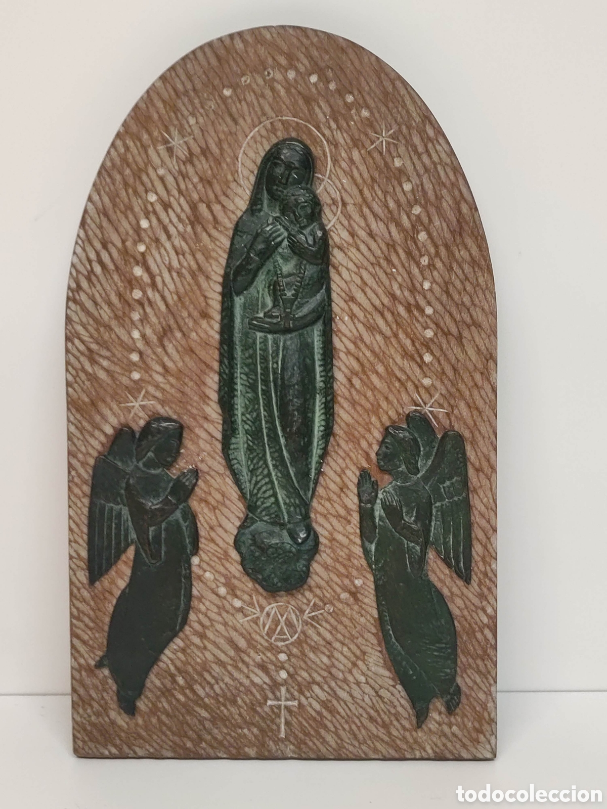 Antig&uuml;edades: Bronce Nuet Mart&iacute; sobre plaf&oacute;n de madera - Foto 1