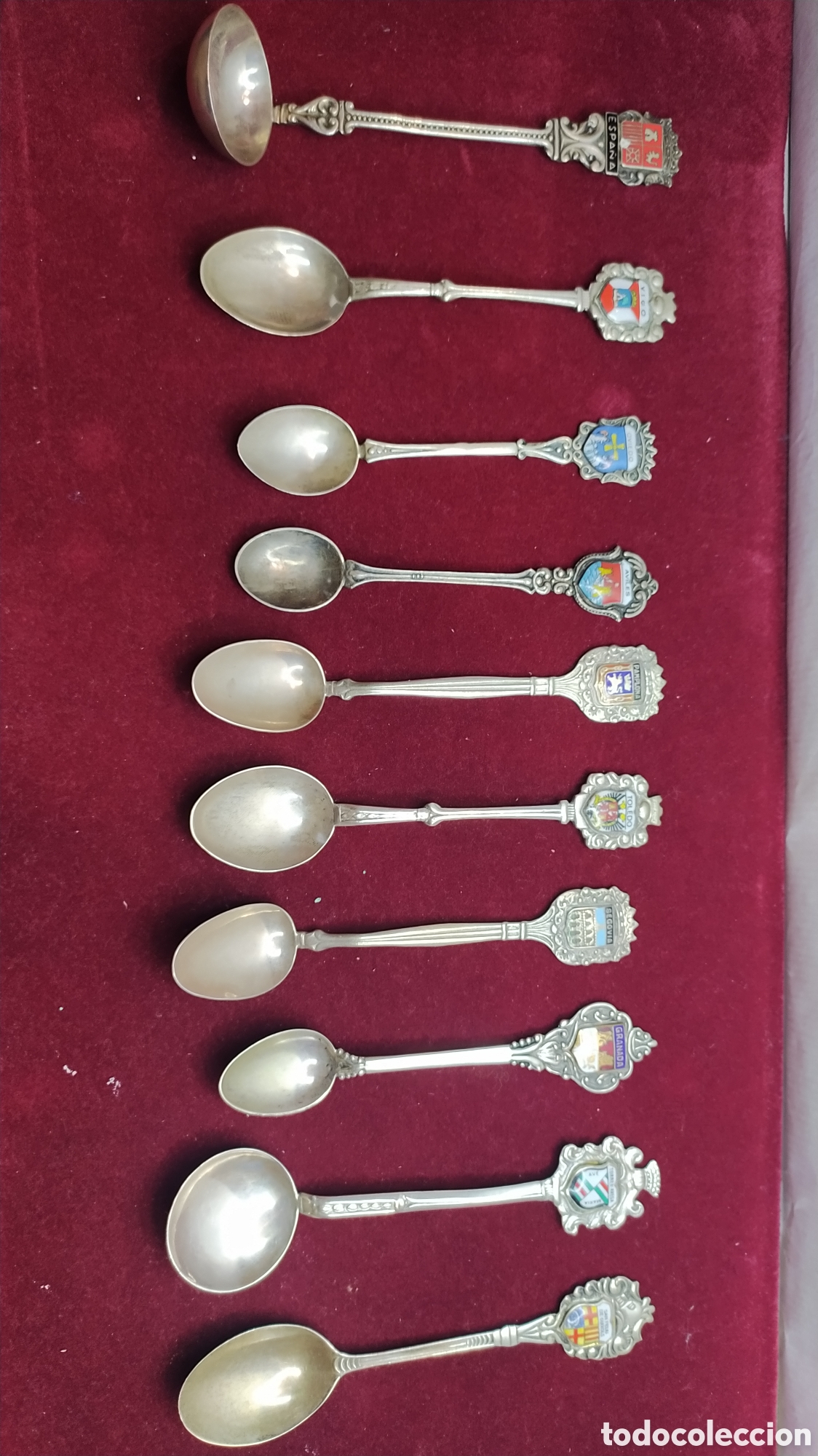Antig&uuml;edades: 10 Cucharillas de colecci&oacute;n de plata - Foto 2