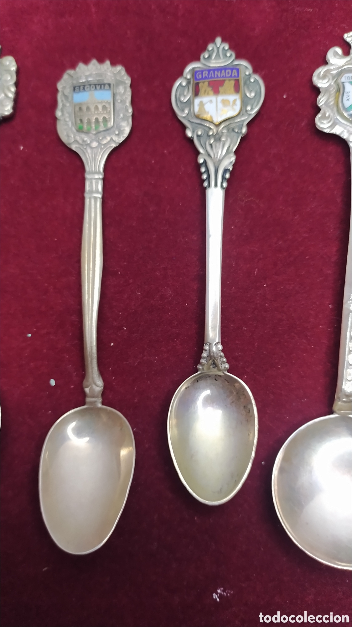 Antig&uuml;edades: 10 Cucharillas de colecci&oacute;n de plata - Foto 11