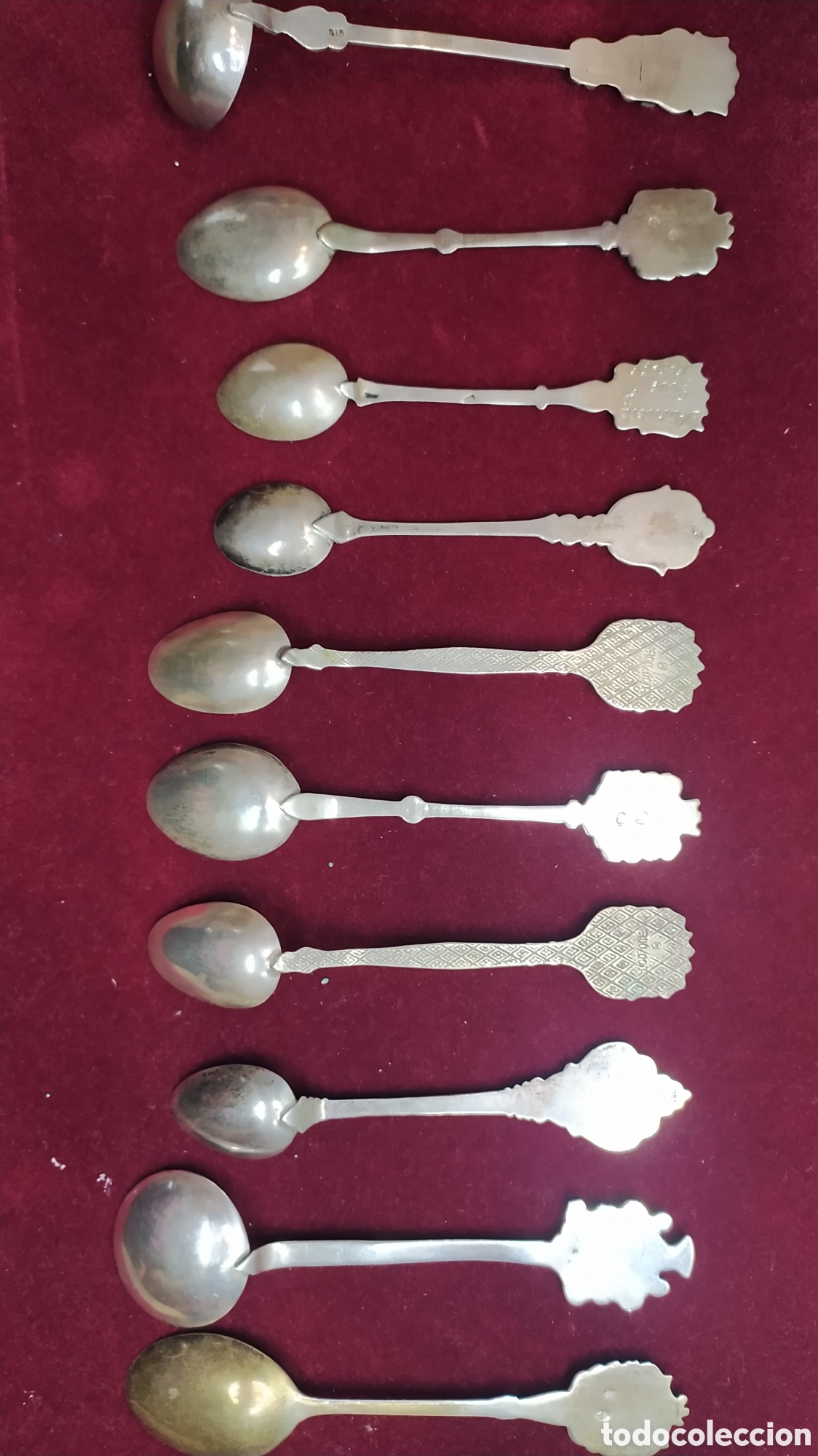 Antig&uuml;edades: 10 Cucharillas de colecci&oacute;n de plata - Foto 26