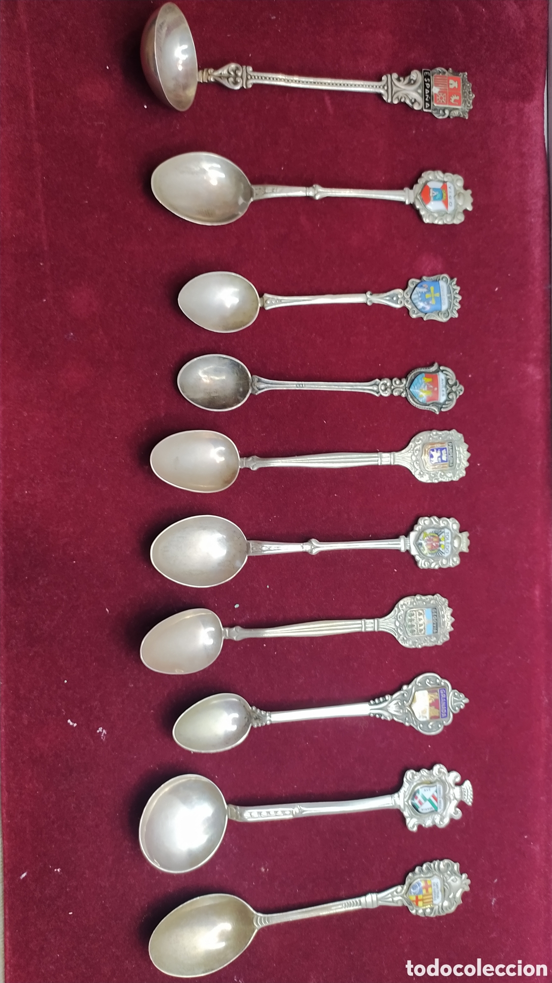 Antig&uuml;edades: 10 Cucharillas de colecci&oacute;n de plata - Foto 1