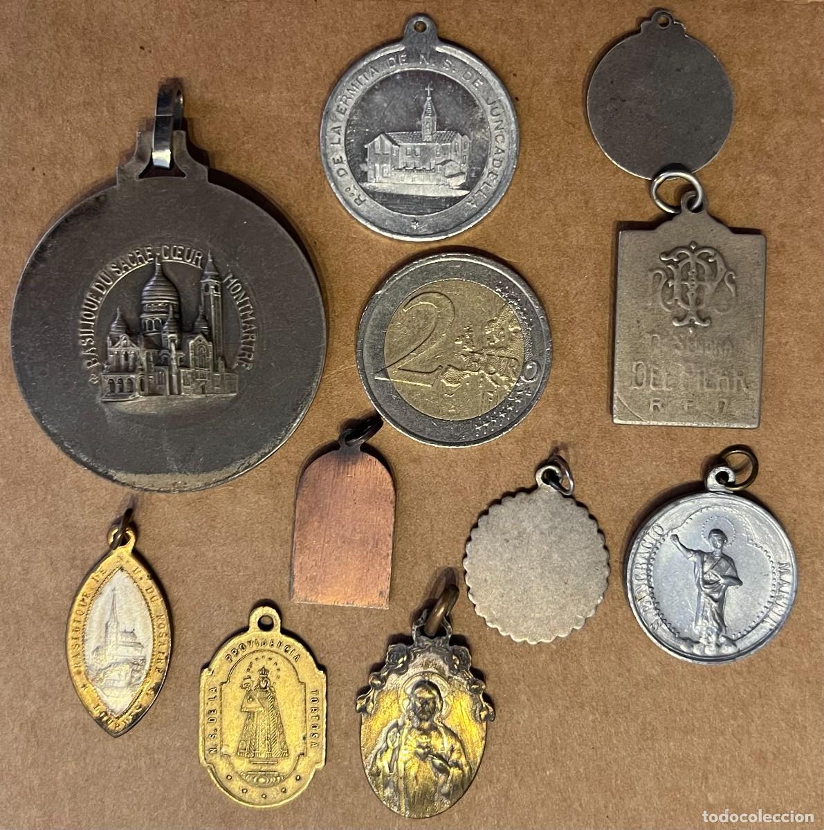 Antig&uuml;edades: Lote de medallas religiosas - Foto 2