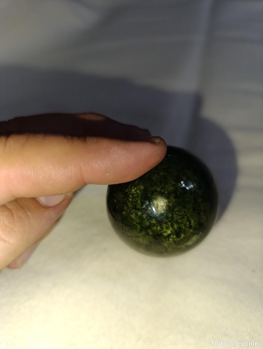 Antig&uuml;edades: Huevo de m&aacute;rmol verde - Foto 4