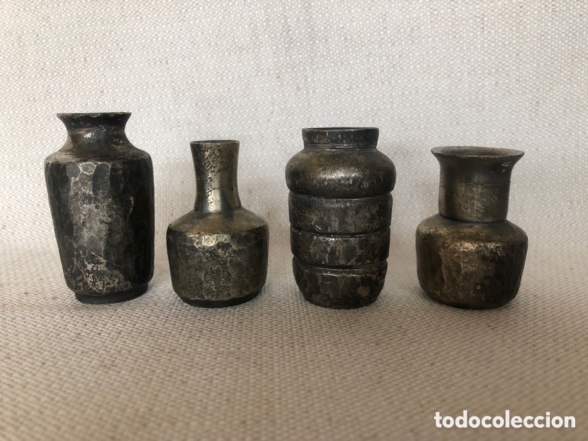 Antig&uuml;edades: Antiguas Miniaturas Vasijas (Hierro o Plomo)