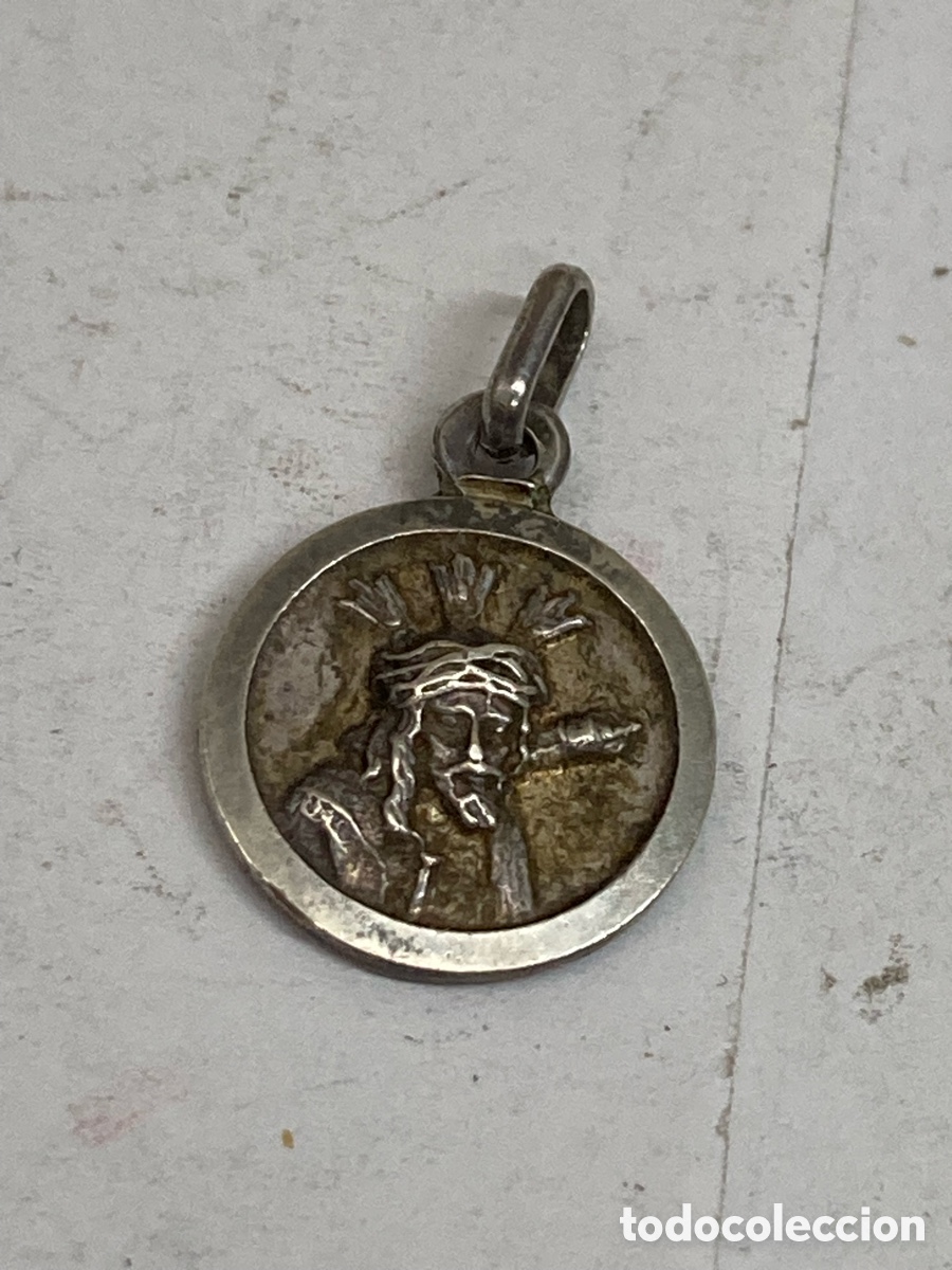 Antig&uuml;edades: Medalla de plata religiosa C197 - Foto 1