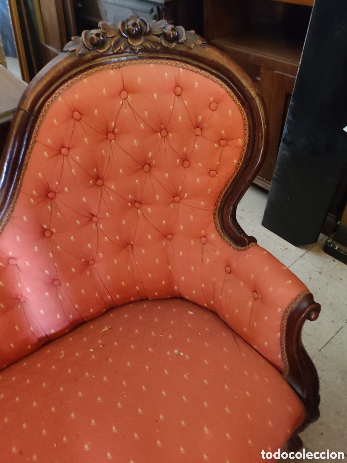 Antig&uuml;edades: Tresillo y dos sillones - Foto 7