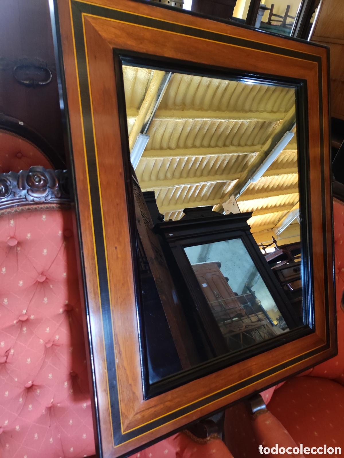 Antig&uuml;edades: Marco espejo - Foto 4