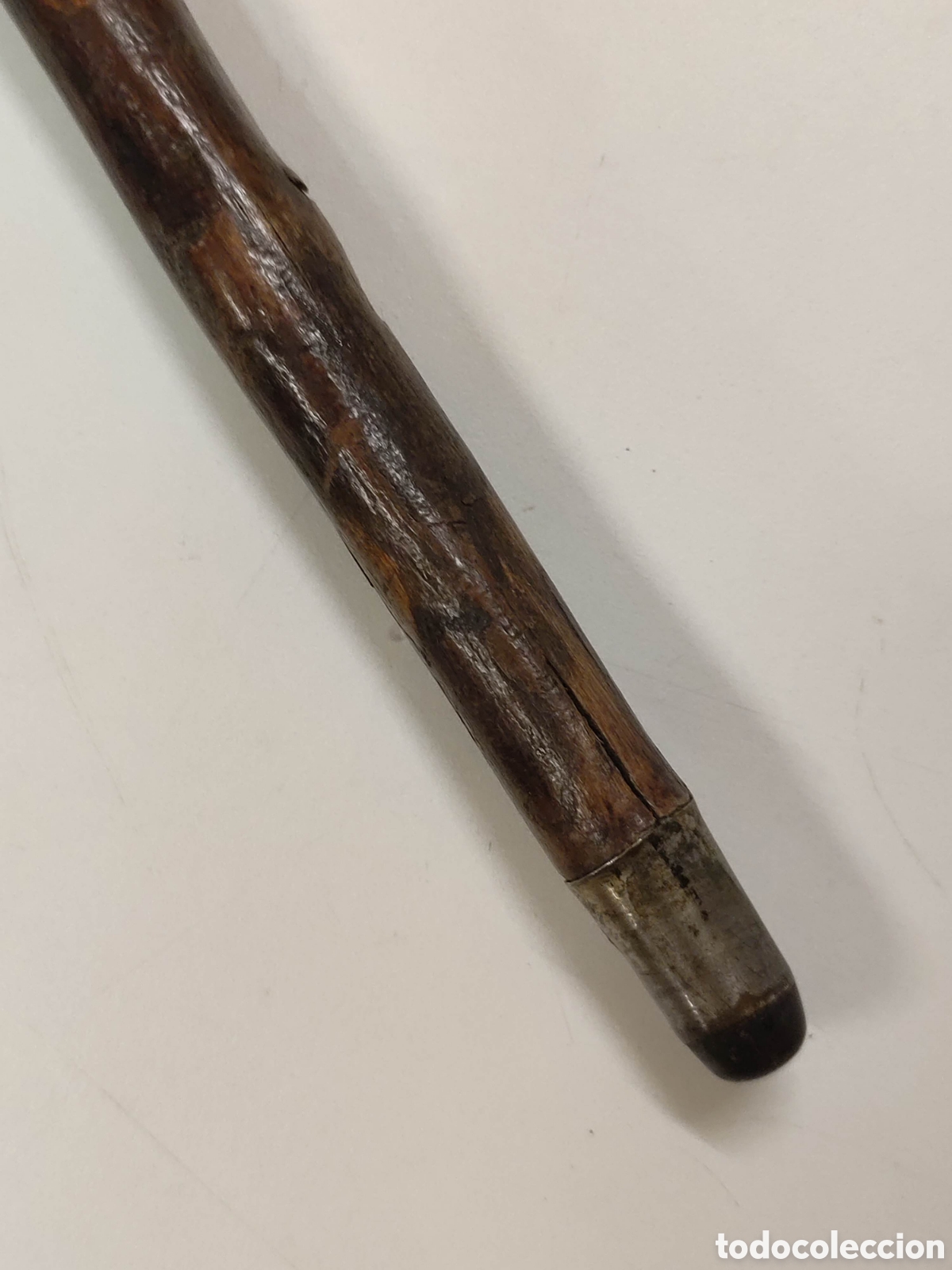 Antig&uuml;edades: Antiguo bast&oacute;n cabeza tallada en madera - Foto 9