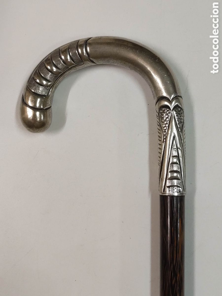 Antig&uuml;edades: Bast&oacute;n Nickel Silver y madera partridgewood - Foto 1