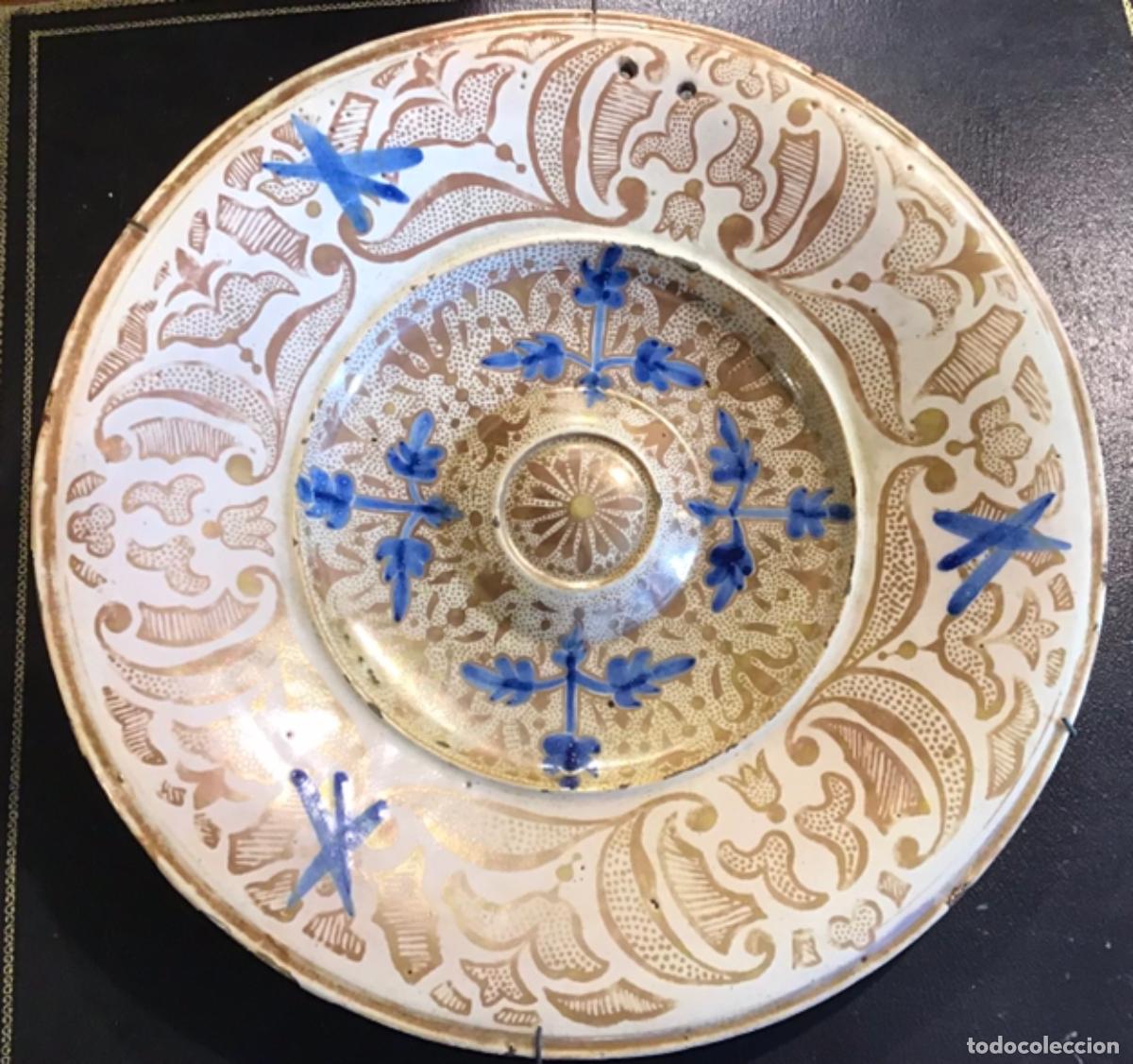 Antig&uuml;edades: PLATO DE REFLEJOS DORADOS - Foto 1