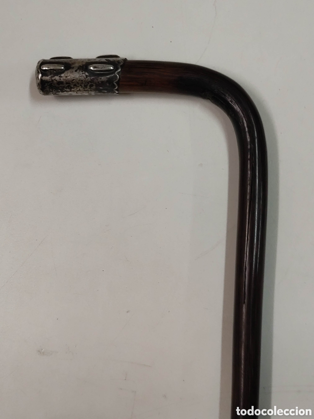 Antig&uuml;edades: Bast&oacute;n plata y madera partridgewood - Foto 3