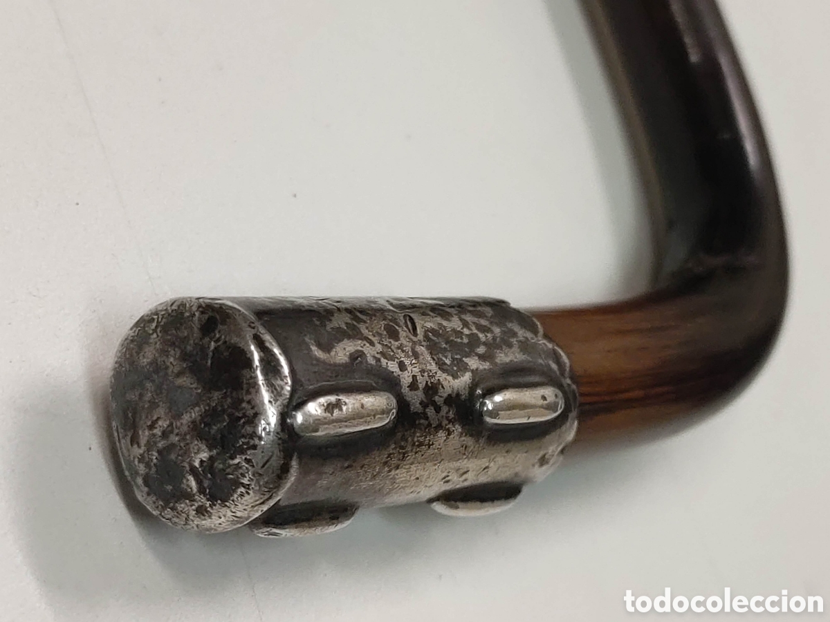 Antig&uuml;edades: Bast&oacute;n plata y madera partridgewood - Foto 5