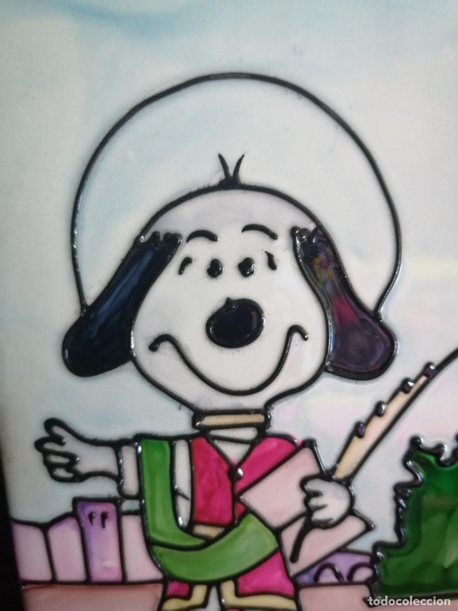 Antig&uuml;edades: Azulejo San Pancracio Snoopy - Foto 2