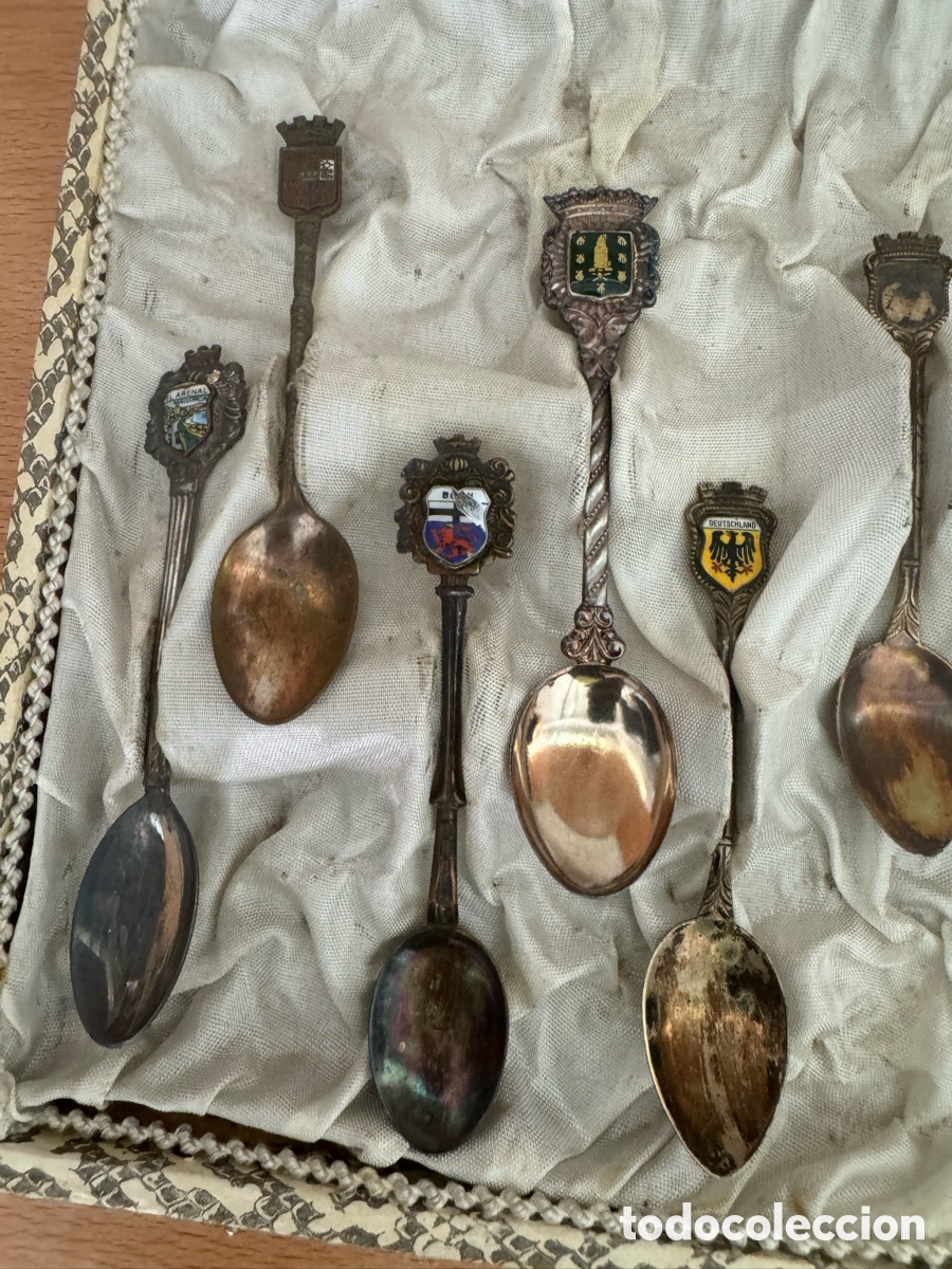 Antig&uuml;edades: Lote de cucharillas de colecci&oacute;n - Foto 2