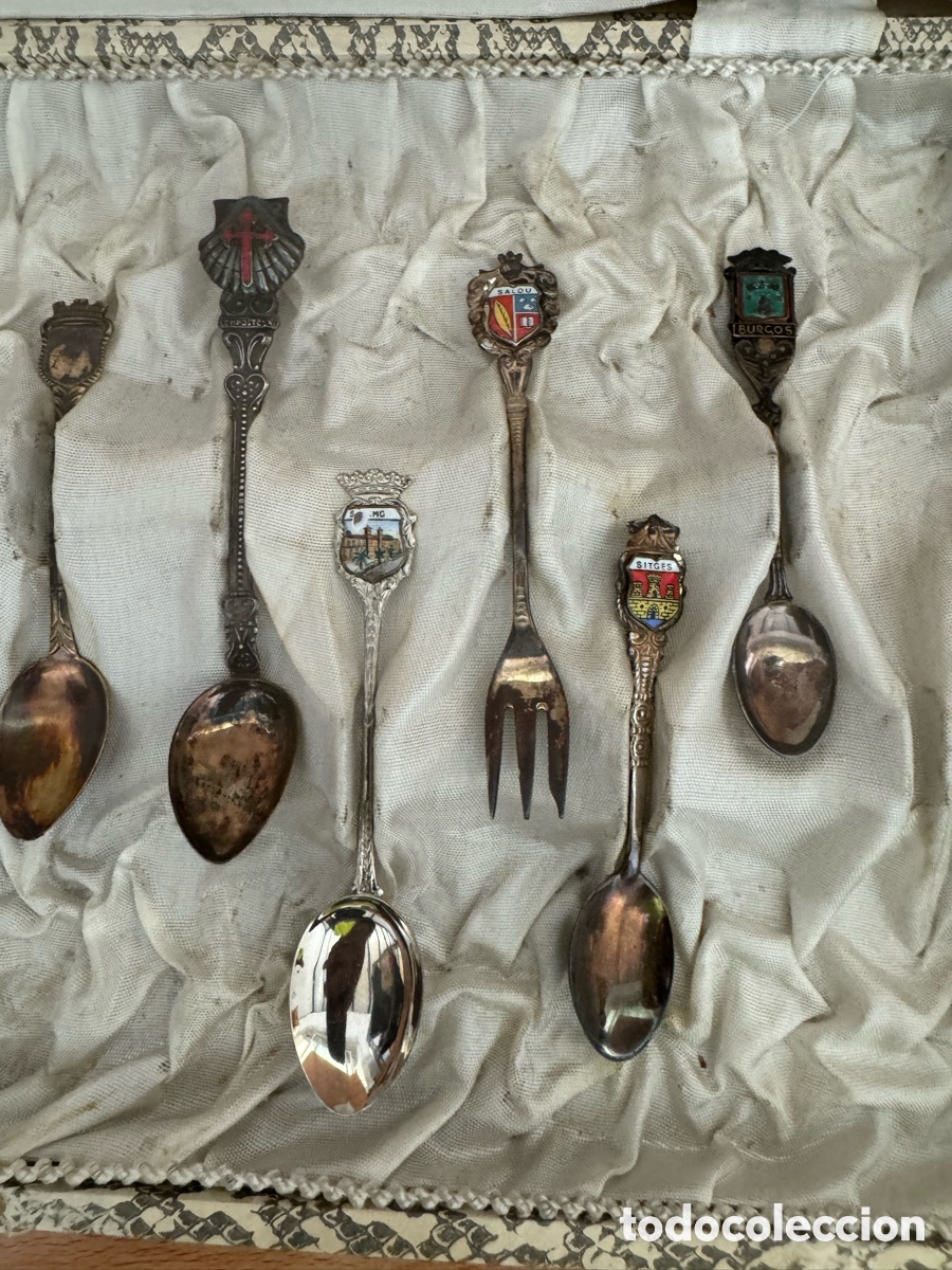Antig&uuml;edades: Lote de cucharillas de colecci&oacute;n - Foto 3