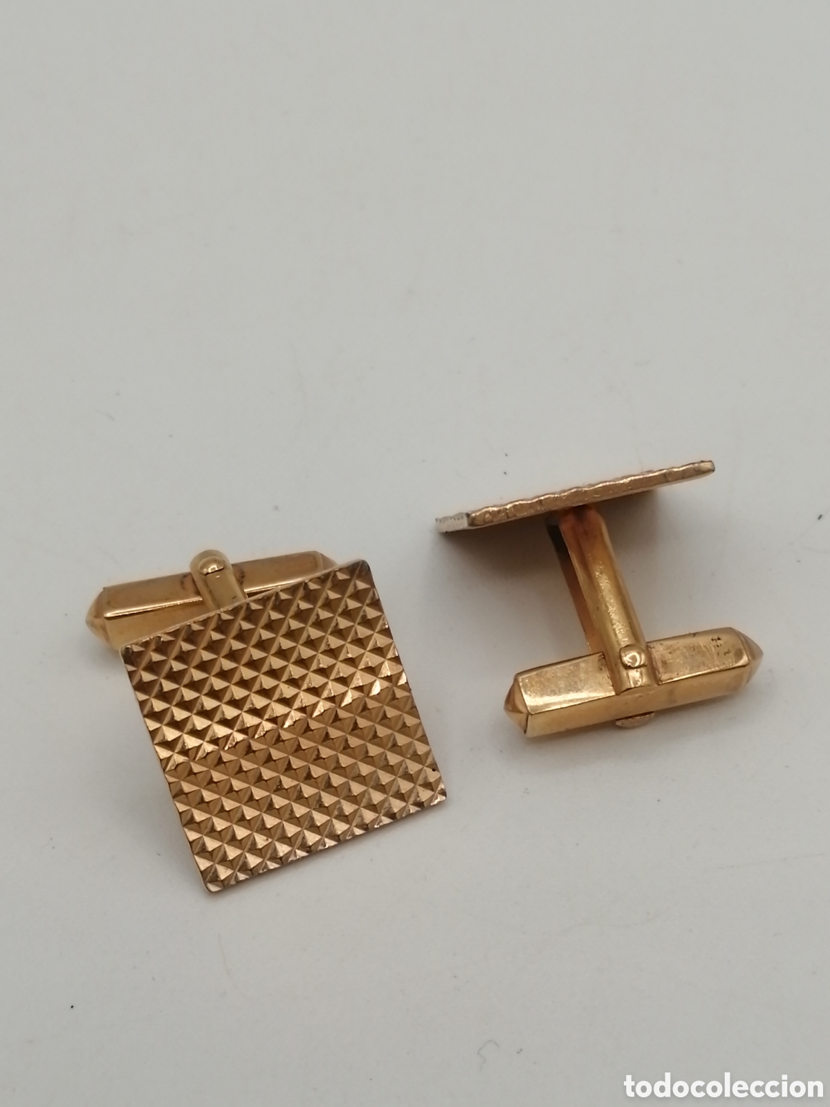 Antig&uuml;edades: Gemelos metal chapado oro - Foto 3