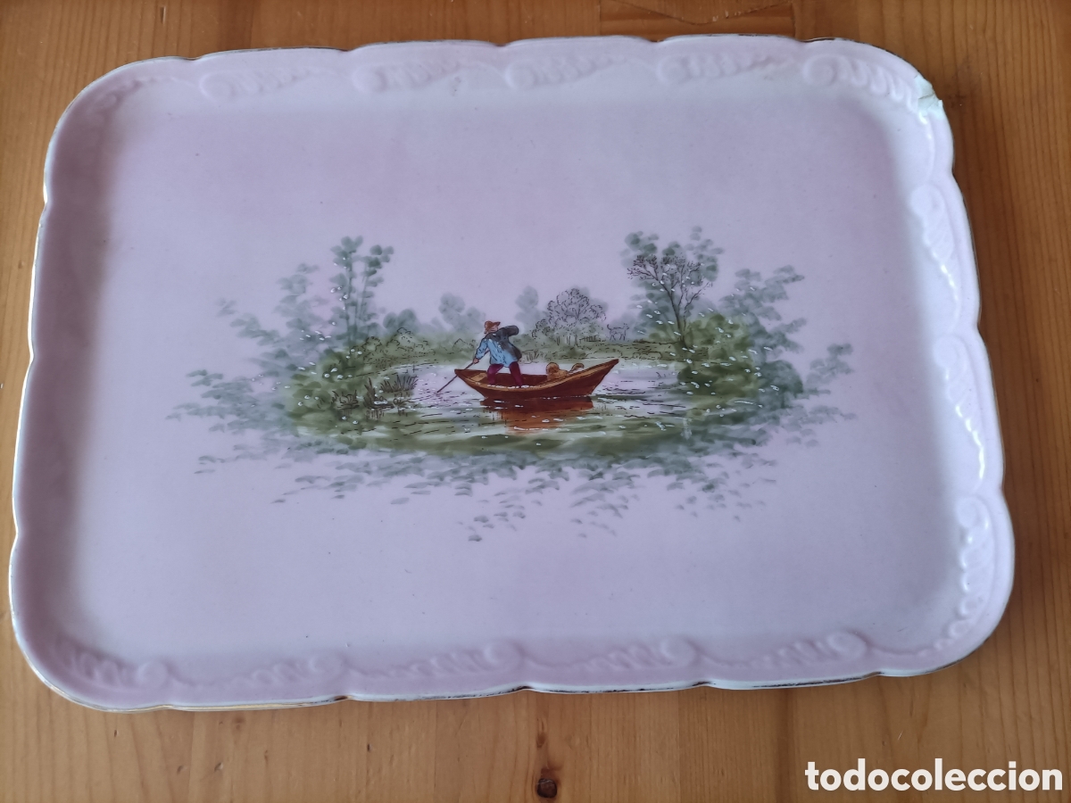 Antig&uuml;edades: Bandeja de porcelana - Foto 1