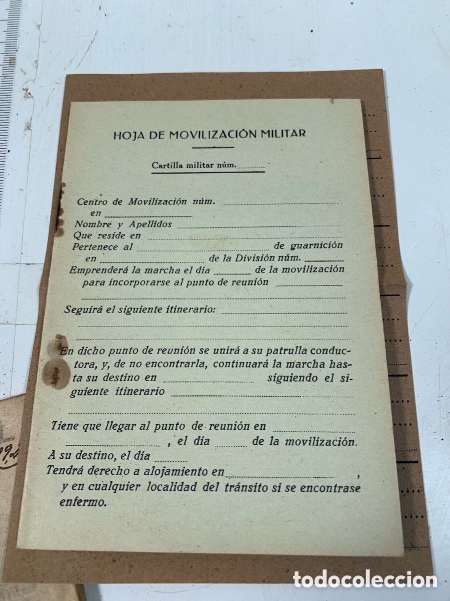 Antig&uuml;edades: 01_ Documentos militares Ej&eacute;rcito Espa&ntilde;a 1930 - Foto 4
