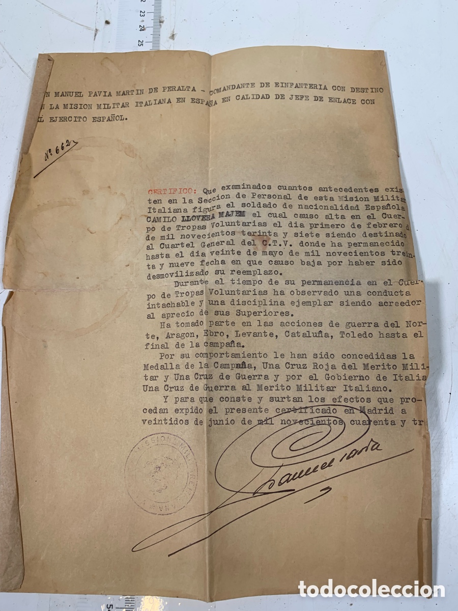 Antig&uuml;edades: 01_ Documentos militares Ej&eacute;rcito Espa&ntilde;a 1930 - Foto 6