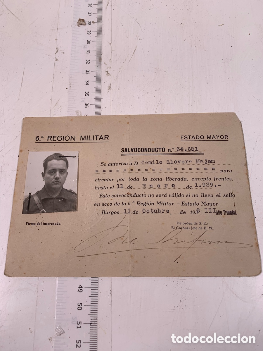 Antig&uuml;edades: 01_ Documentos militares Ej&eacute;rcito Espa&ntilde;a 1930 - Foto 9