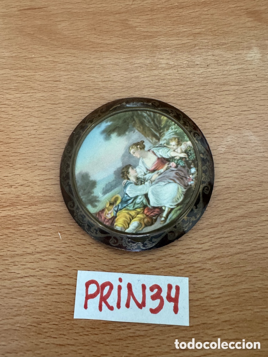 Antig&uuml;edades: Polvorera francesa Art D&eacute;co - Foto 1