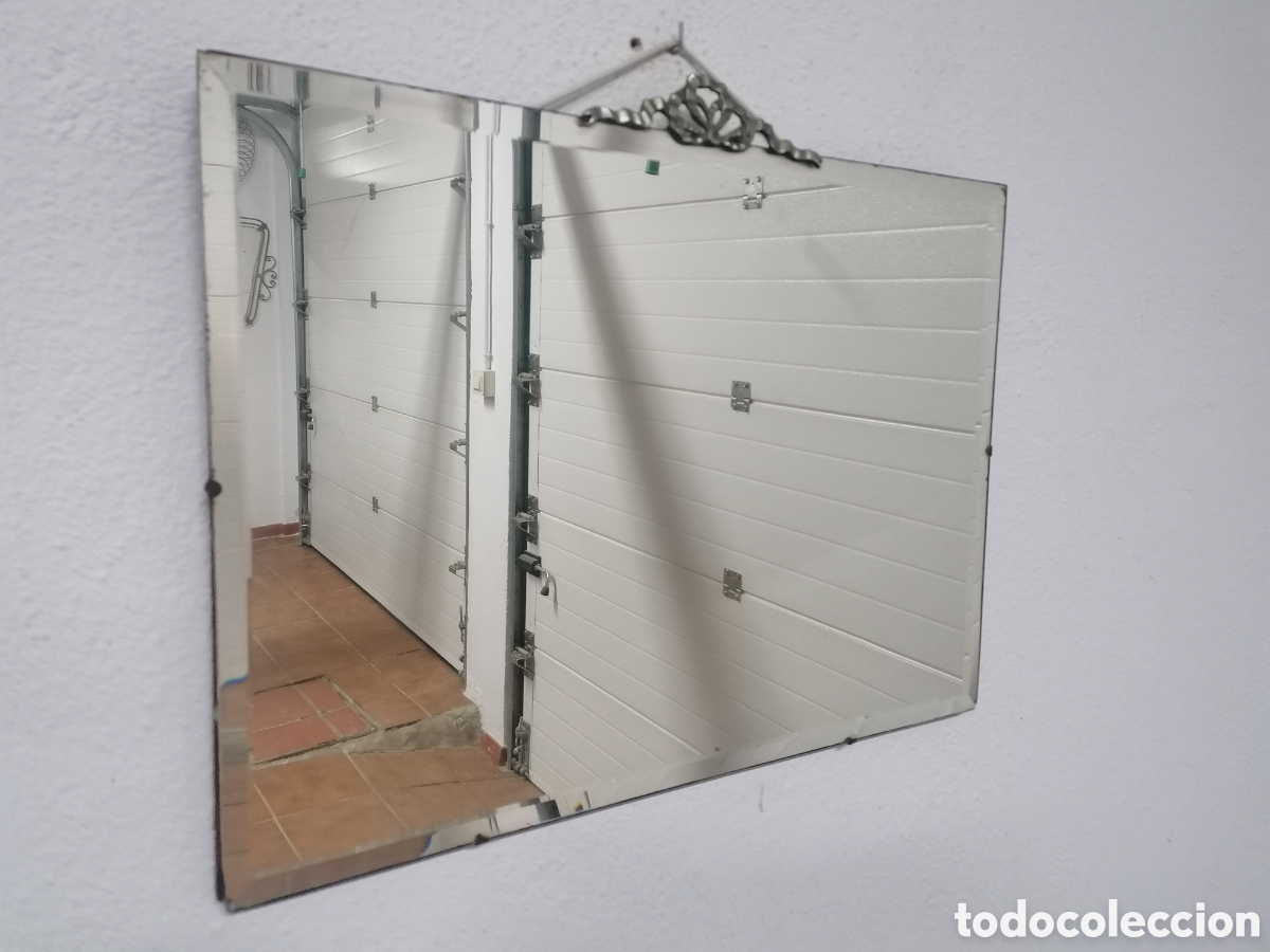Antig&uuml;edades: Espejo biselado antiguo art deco - Foto 1