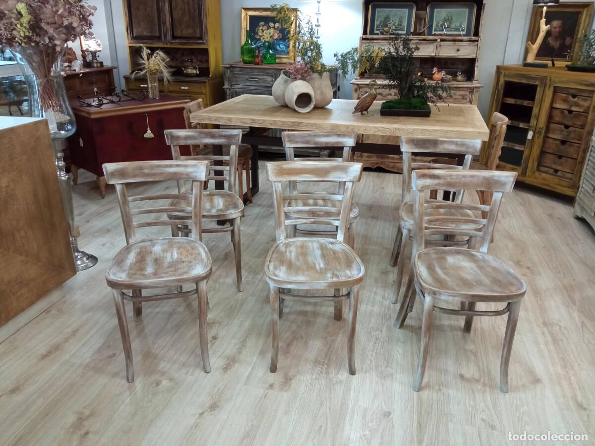 Antig&uuml;edades: Juego de 6 sillas Thonet - Foto 1