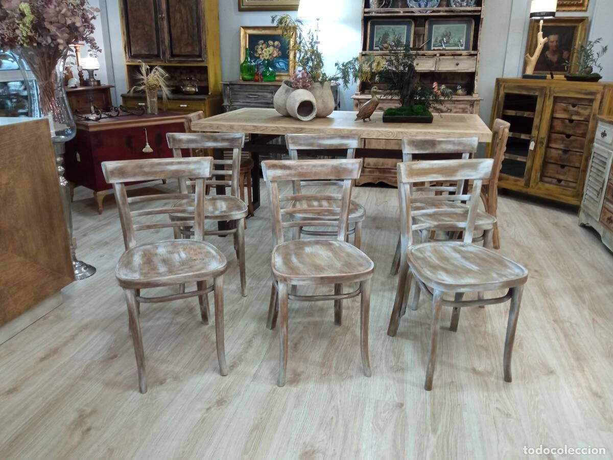 Antig&uuml;edades: Juego de 6 sillas Thonet - Foto 2