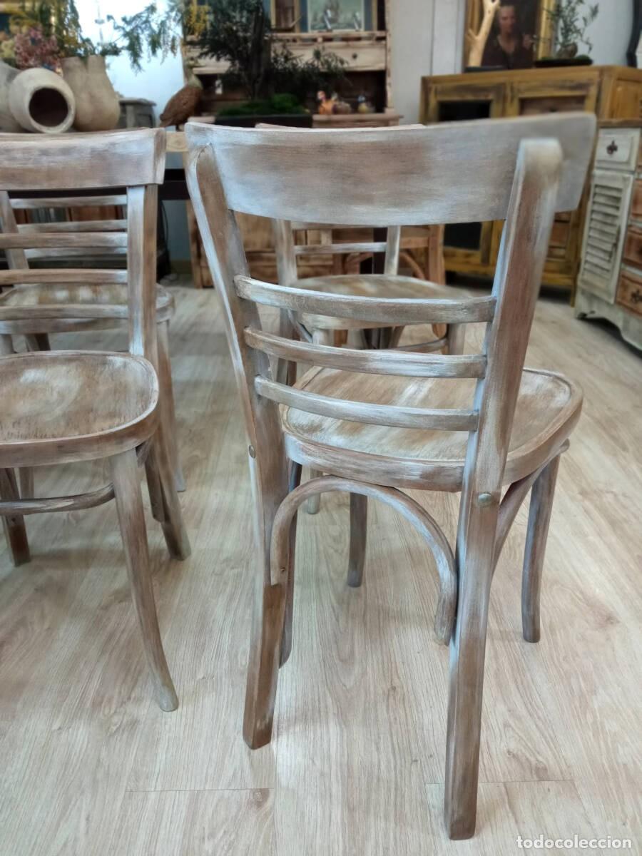 Antig&uuml;edades: Juego de 6 sillas Thonet - Foto 4