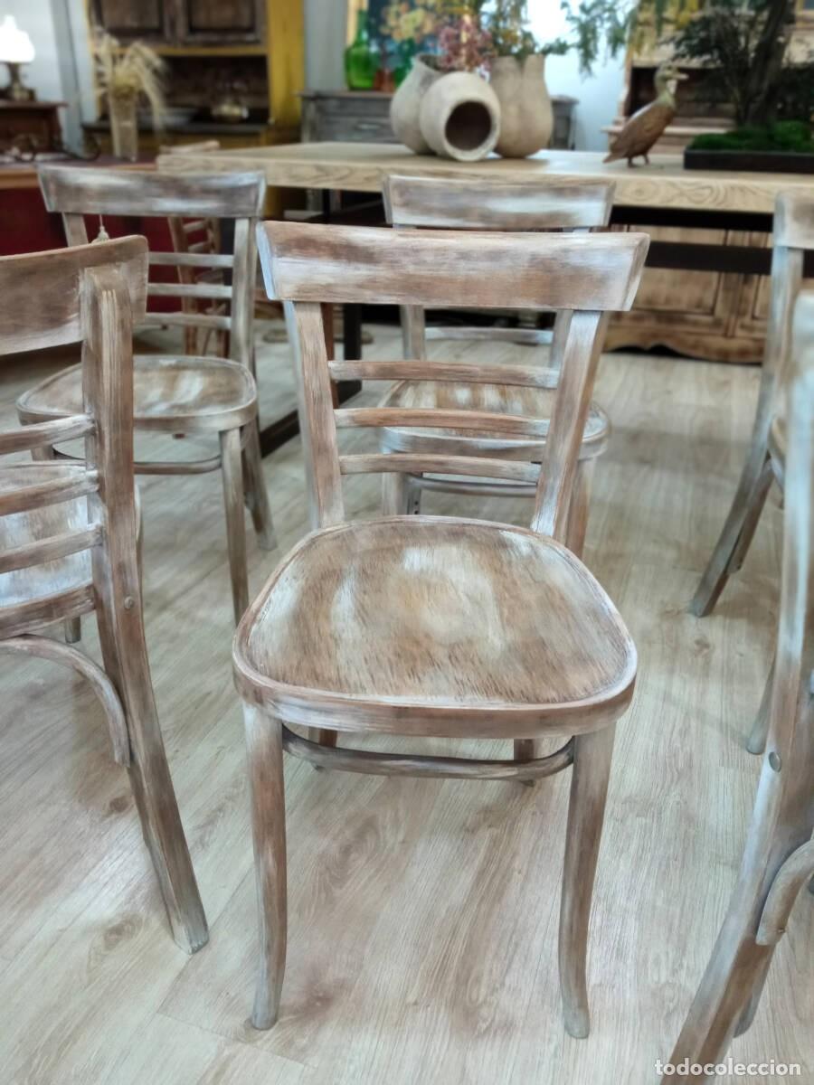 Antig&uuml;edades: Juego de 6 sillas Thonet - Foto 5