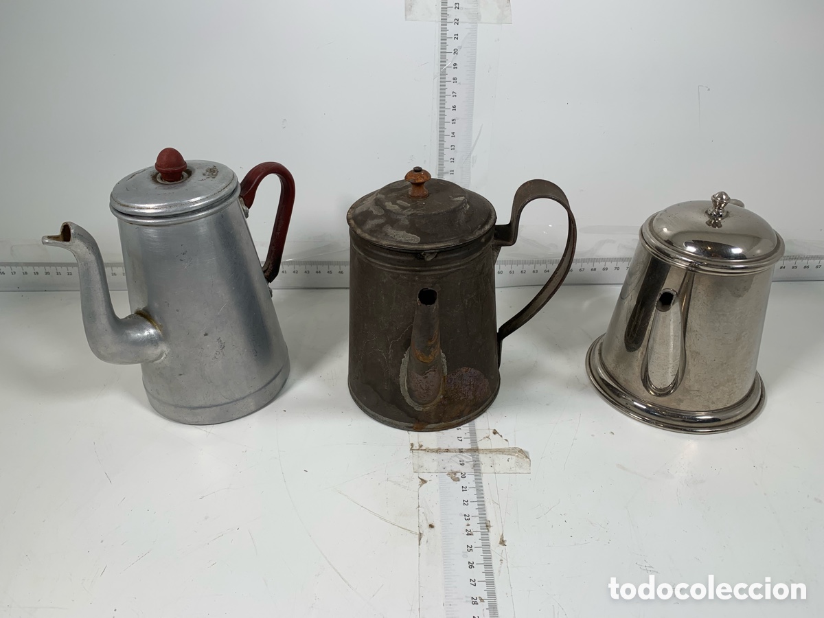 Antig&uuml;edades: 01_ Lote Antiguas teteras - Foto 1
