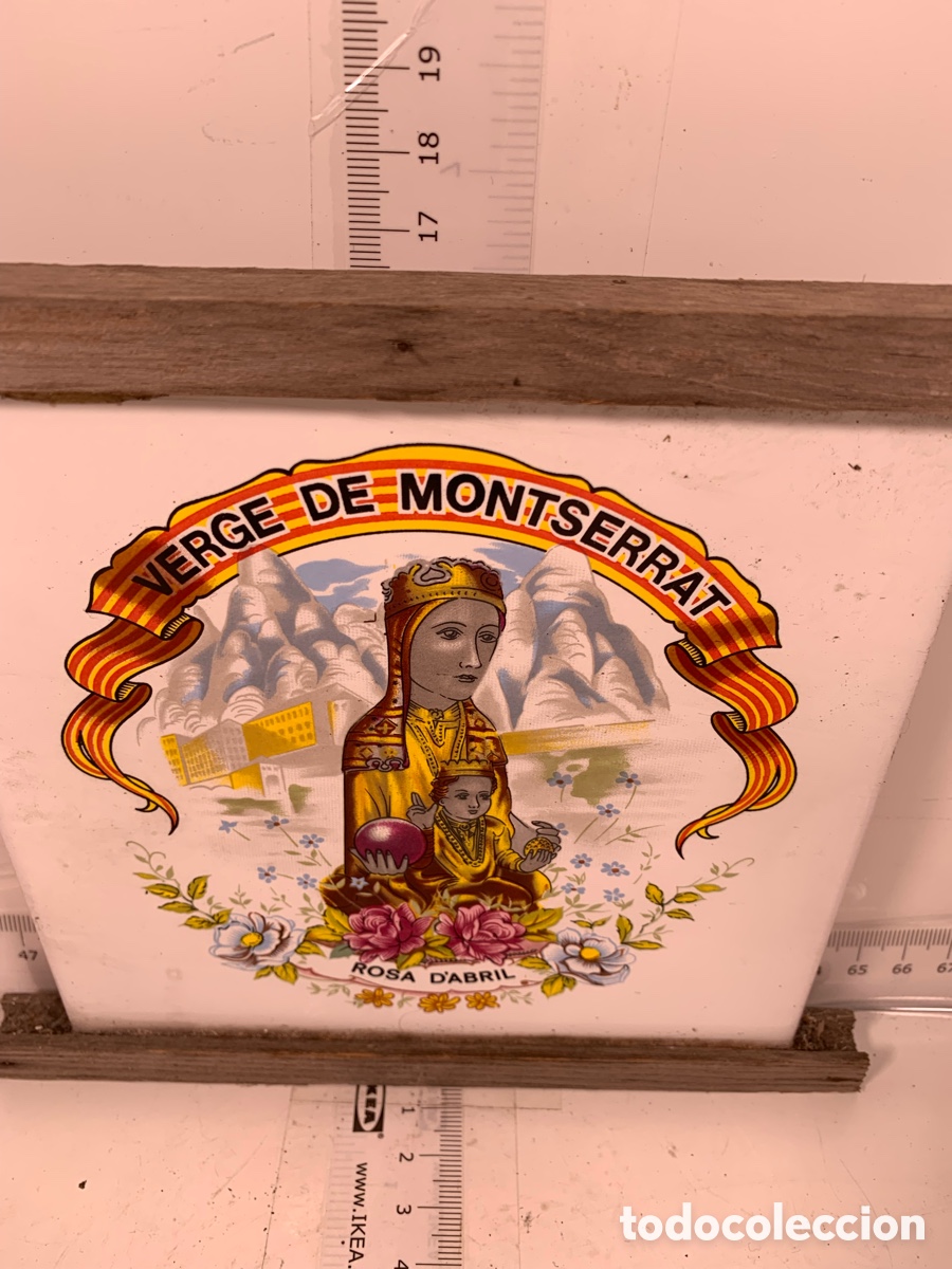 Antig&uuml;edades: 01_ Azulejo Virgen de Montserrat - Foto 2