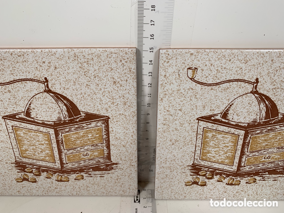 Antig&uuml;edades: 01_ Dos Azulejos Caf&eacute; - Foto 2