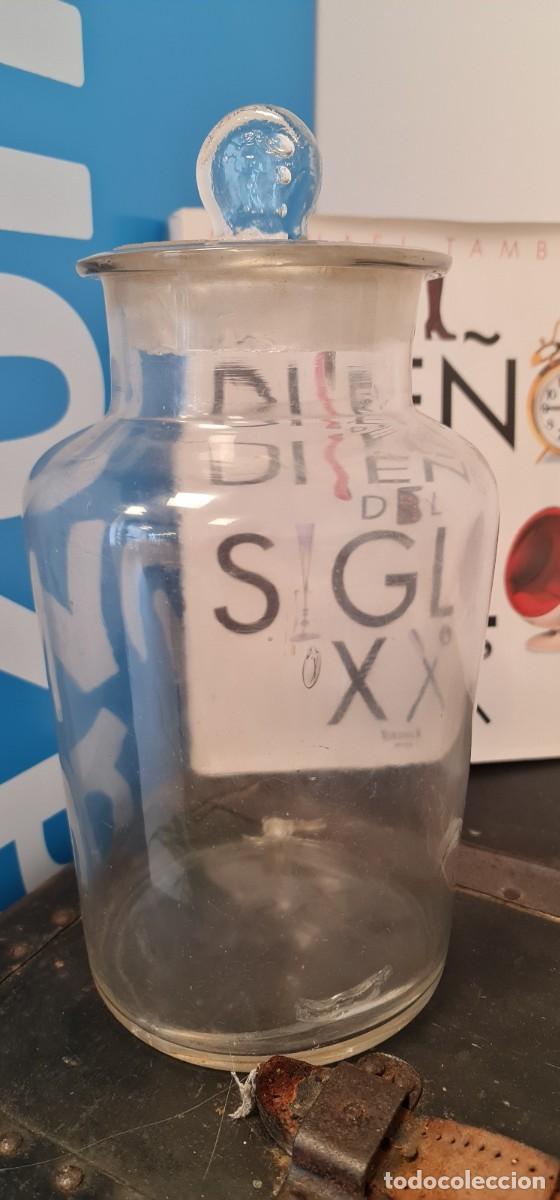 Antig&uuml;edades: Caramelera de vidrio soplado - Foto 3