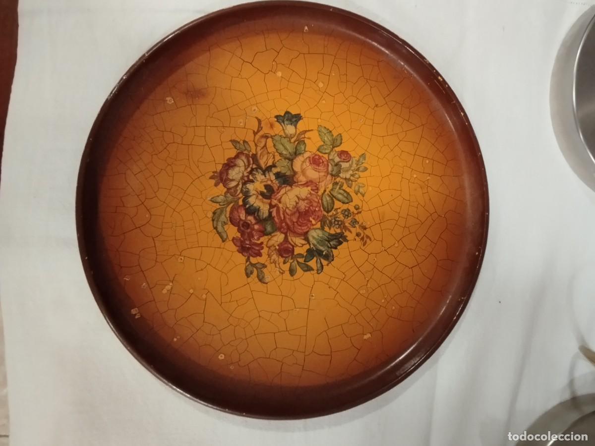 Antig&uuml;edades: BANDEJA DE PAPIER MACH&Eacute; - Foto 1