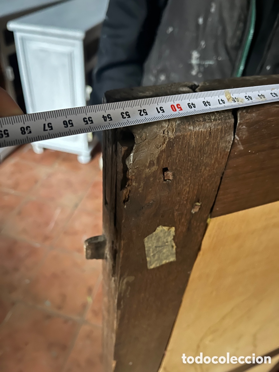 Antig&uuml;edades: Mesa de alas antigua en madera de nogal. - Foto 18